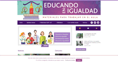 Desktop Screenshot of educandoenigualdad.com