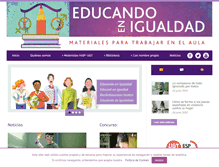 Tablet Screenshot of educandoenigualdad.com